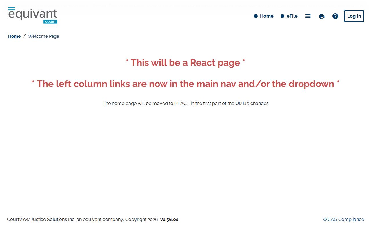 Marion County case search Public eAccess CourtView landing screen