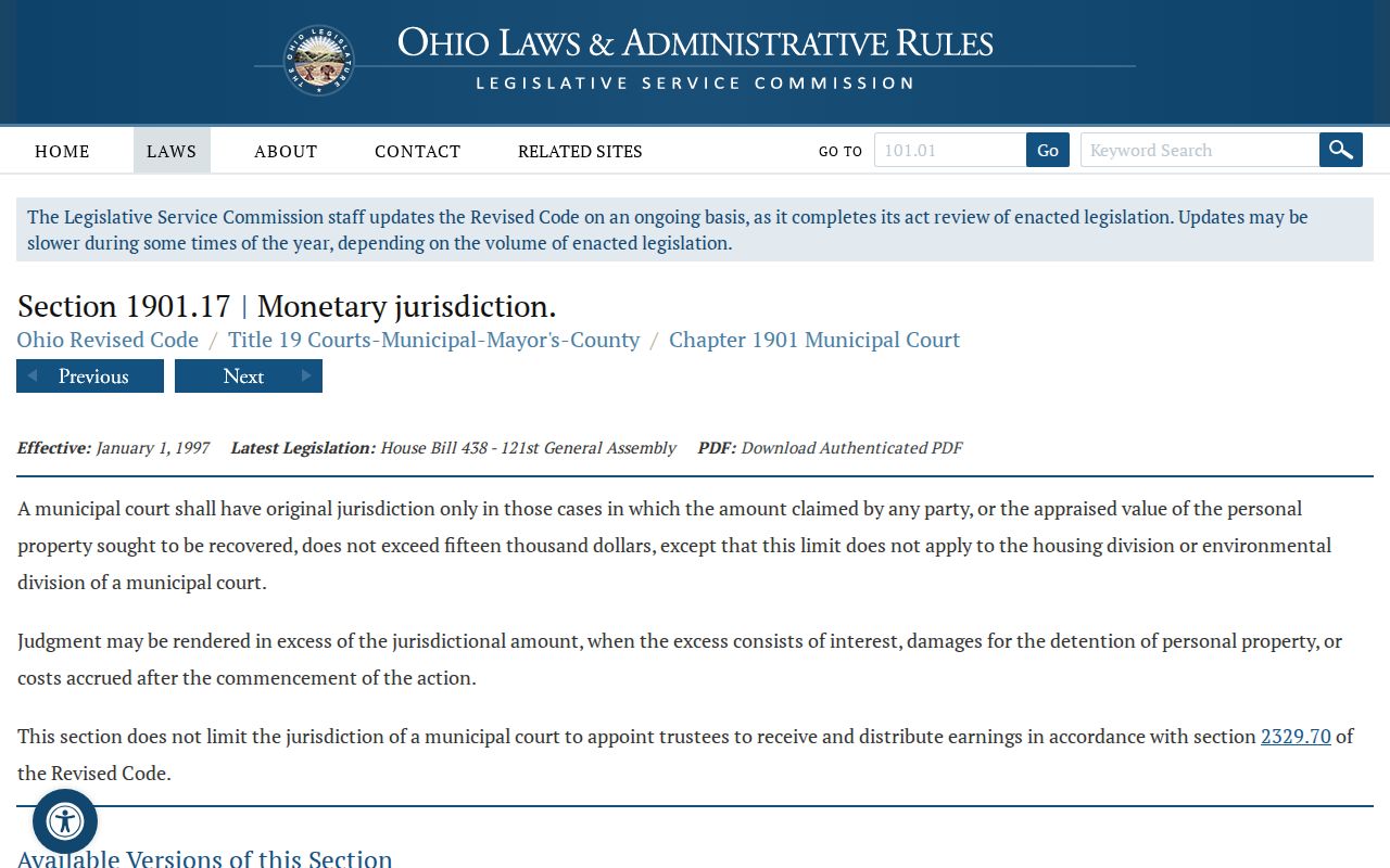 Marion County civil docket municipal court fifteen thousand dollar jurisdiction