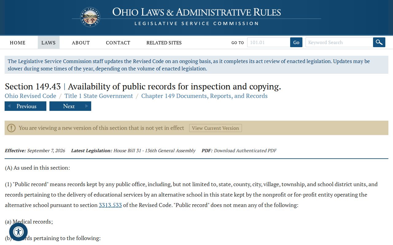 Marion court docket Ohio Public Records Act source